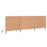 vidaXL Szafka pod TV, wysoki połysk, biała, 150x30x50 cm