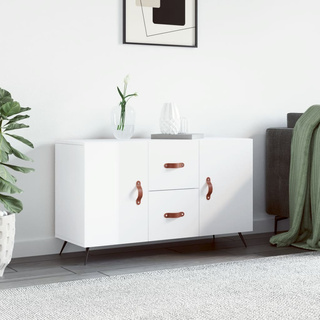 vidaXL Komoda, biała z połyskiem, 100x36x60 cm materiał drewnopochodny model standard
