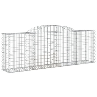 Kosze gabionowe, 25 szt, 300x50x100/120cm, galwanizowane żelazo
