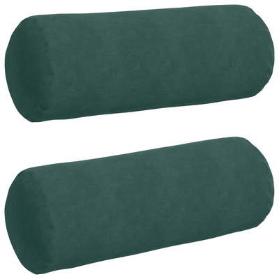 Poduszki Wałkowe 2 pcs Ciemna zieleń ? 25 x 70 cm