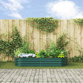 Podniesiony grządka Zielony 240 x 80 x 44 cm Stal