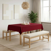 Obrus stołowy 5 szt. Prostokątny Czerwone wino 140 x 160 cm