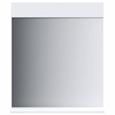 vidaXL Lustro łazienkowe z półką BERG, białe, 60x12x70 cm, drewno