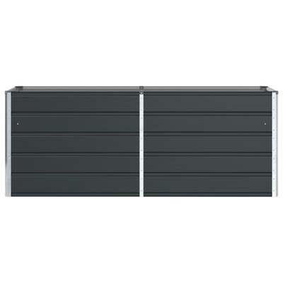 Donica Antracyt 195 x 50 x 75 cm Stal Galwanizowana