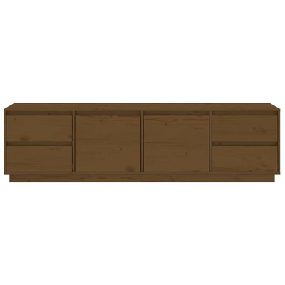 vidaXL Szafka pod TV, miodowy brąz, 176x37x47,5cm, lite drewno sosnowe