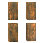 vidaXL Szafki telewizyjne, 4 szt., przydymiony dąb, 30,5x30x60 cm