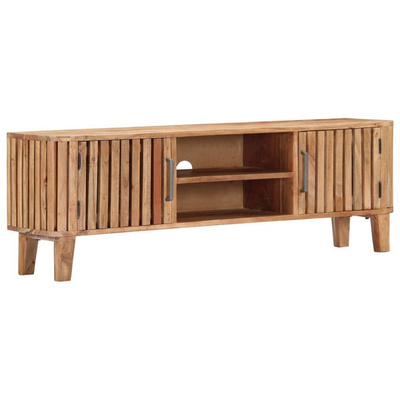 vidaXL Szafka pod TV, 130 x 30 x 45 cm, lite drewno akacjowe