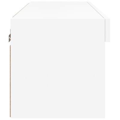 vidaXL Szafka pod TV, z oświetleniem LED, biała, 60x30x30 cm
