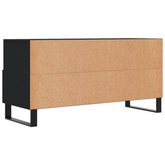 vidaXL Szafka pod TV, czarna, 102x36x50 cm, materiał drewnopochodny wariant 5