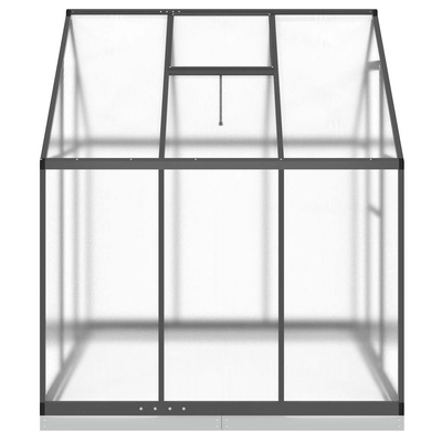 Szklarnia z ramą podstawy, antracyt, 169x169x202 cm, aluminium