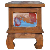vidaXL Szafka pod TV, 110 x 35 x 40 cm, lite drewno tekowe z odzysku