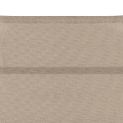 vidaXL Leżak z tworzywa textilene i aluminium, kremowy