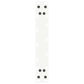 Nogi do stołu konsolowego w kształcie litery U 2 szt. Białe 38x(72-73) cm Stal
