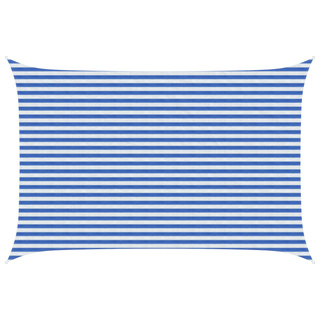 Żagiel przeciwsłoneczny Niebieski i biały 3 x 4 m HDPE