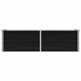 Podwyższona donica, antracyt, 160x40x45 cm, galwanizowana stal