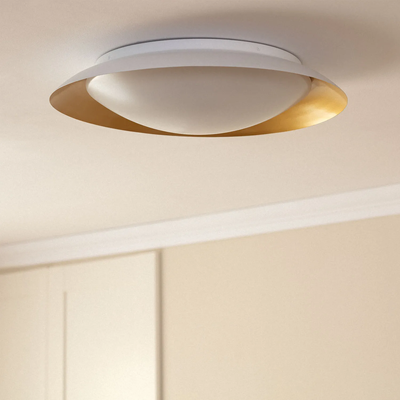 Plafon LED 31W Okrągły Biało Złoty 3 Barwy Świecenia CCT Abruzzo Costa