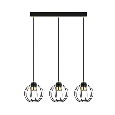 Lampa wisząca AJAX 3 BLACK/GOLD