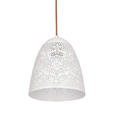 Lampa sufitowa wisząca 1X60W E27 ażurowy biały BENE 31-70340