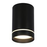 Lampa sufitowa tuba natynkowa czarna GU10 metalowa