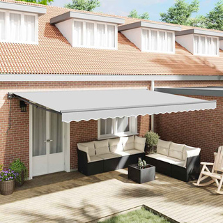 Rama markizy Z regulacją Antracyt 5 x 3 m Stal