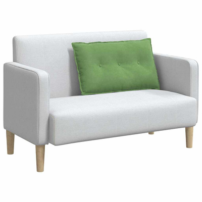 Poduszka na plecy Jasnozielony 80 x 50 cm Tkanina sztruksowa