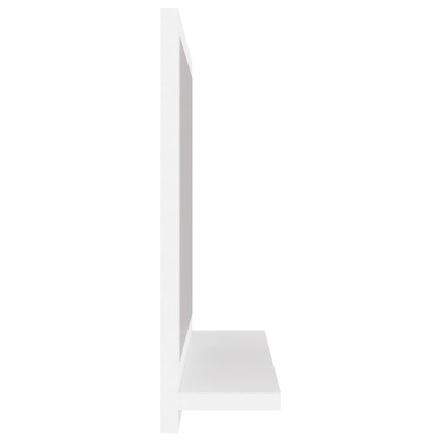 vidaXL Lustro łazienkowe, białe 40x10,5x37 cm, materiał drewnopochodny