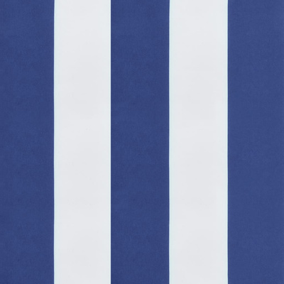 Poduszka na ławkę, biało-niebieskie paski, 150x50x7 cm, tkanina