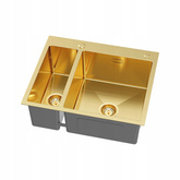 Zlewozmywak stalowy 1,5K AIDA gold