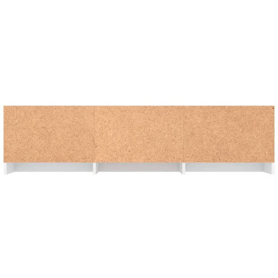 vidaXL Szafka pod TV, biała, 140x40x35,5 cm, materiał drewnopochodny