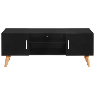 vidaXL Szafka pod TV, czarna, 120 x 40 x 46 cm, MDF