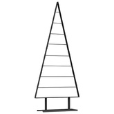 Metalowa choinka świąteczna z podstawą Czarny 180 cm Stal