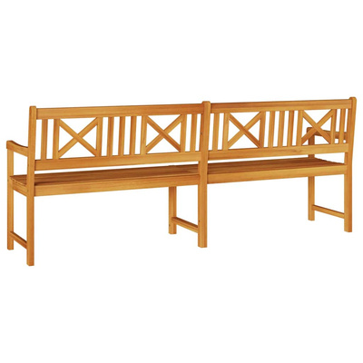Ławka ogrodowa naturalny 220 x 56 x 90 cm Lite Drewno Akacji