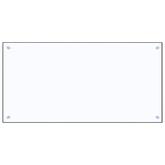 Panel ochronny do kuchni, przezroczysty, 100x50 cm, szkło