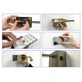 Złoty Kinkiet nad obraz 2W CRI90 na Baterie 40cm Abruzzo Vinci