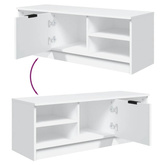 vidaXL Szafka pod TV, biała, 102x35,5x36,5 cm, materiał drewnopochodny