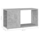vidaXL Szafka pod TV, szarość betonu, 60x24x32 cm