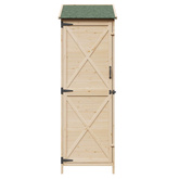 Shed ogrodowy naturalny 59,5 x 56 x 176,5 cm Drewno Świerkowe