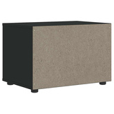 Szafka pod TV "VISNES" Czarna 60x40x38 cm Drewno klejone