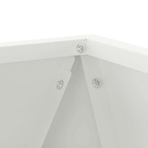Donica Biały 30 x 30 x 30 cm Stal
