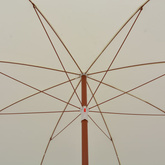 Parasol ogrodowy na stalowym słupku, 300 cm, piaskowy