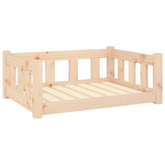 Legowisko dla psa, 75,5x55,5x28 cm, lite drewno sosnowe vidaXL