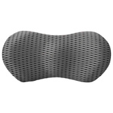 Poduszka pod plecy Szary Pianka z pamięcią 47,5 x 23 x 12 cm
