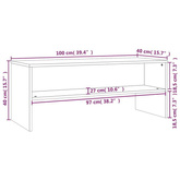 vidaXL Szafka pod TV, betonowy szary, 100x40x40 cm
