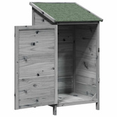 Shed ogrodowy Szary 59 x 56 x 113,5 cm Drewno Świerkowe