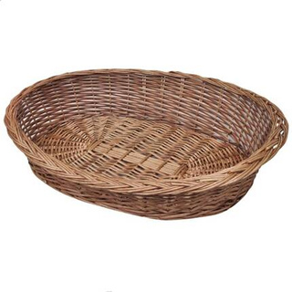 vidaXL Wiklinowy kosz/legowisko dla psa, naturalne, 90 cm