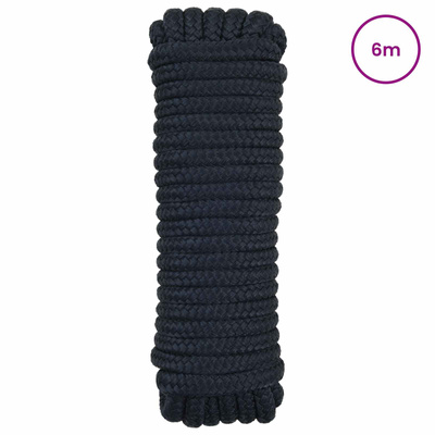 Lina do łodzi 14 mm 6 m Niebieski królewski Poliester