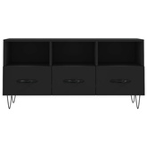vidaXL Szafka pod TV, czarna, 102x36x50 cm, materiał drewnopochodny model standard