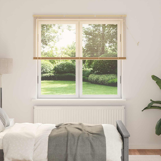 Żaluzja wenecka Jasnobrązowy ze wzorem 150 x 140 cm 25 mm PVC