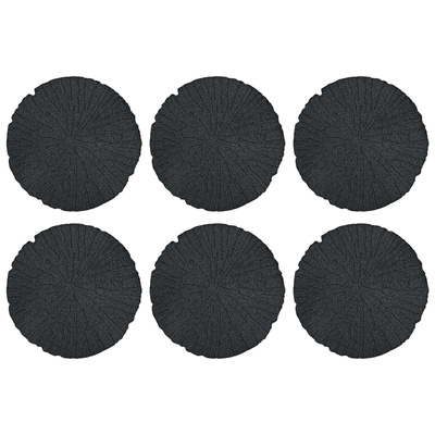 Kamień kroczący 6 pcs Czarny ? 45 x 1,8 cm Guma