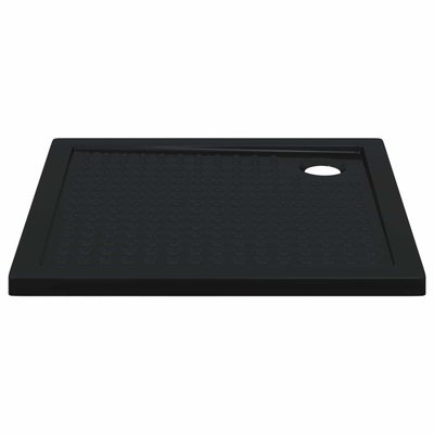 Brodzik prysznicowy z kropeczkami 90 x 90 x 4 cm ABS Czarny